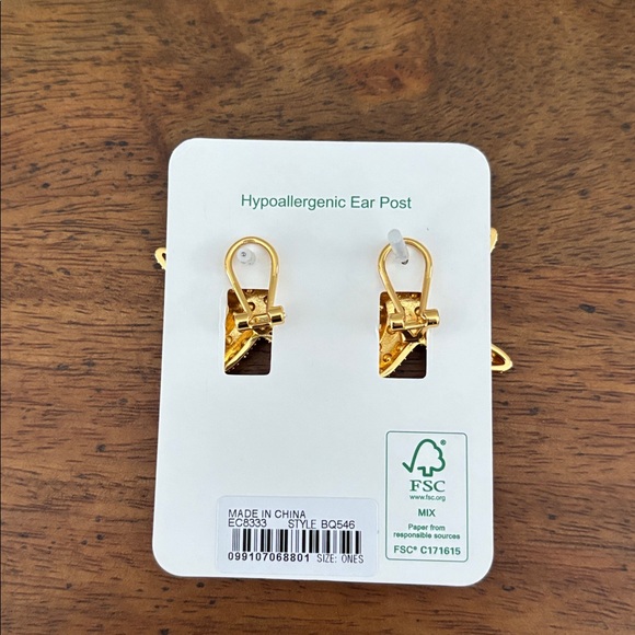 J. Crew Starfish Stud Earrings with Pave Crystals - Picture 3 of 4